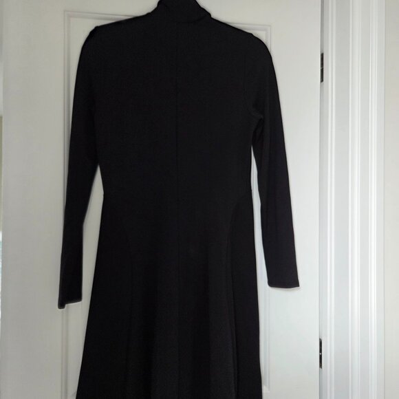 Seraphine Vanessa roll neck long sleeve maternity luxurious Black dress. Size 8 - Picture 1 of 6